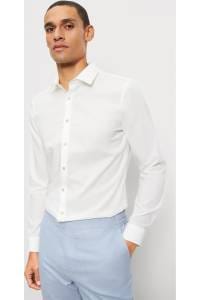 OLYMP No. Six Super Slim Hemd hellbeige, Einfarbig