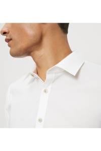 OLYMP No. Six Super Slim Hemd hellbeige, Einfarbig