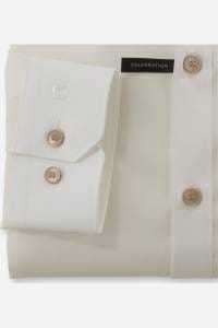 OLYMP No. Six Super Slim Hemd hellbeige, Einfarbig
