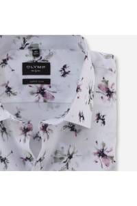 OLYMP No. Six Super Slim Hemd weiss, Bedruckt