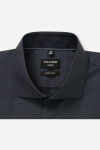 OLYMP No. Six Super Slim Hemd anthrazit, Einfarbig