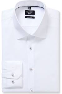 OLYMP No. Six Super Slim Hemd weiss, Faux-uni