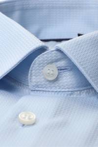 OLYMP No. Six Super Slim Hemd bleu, Faux-uni