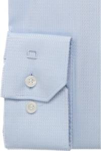 OLYMP No. Six Super Slim Hemd bleu, Faux-uni