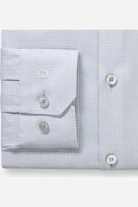 OLYMP No. Six Super Slim Hemd silbergrau, Faux-uni