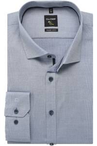 OLYMP No. Six Super Slim Hemd blau, Faux-uni