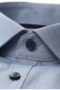 OLYMP No. Six Super Slim Hemd blau, Faux-uni