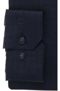 OLYMP No. Six Super Slim Hemd marine, Bedruckt