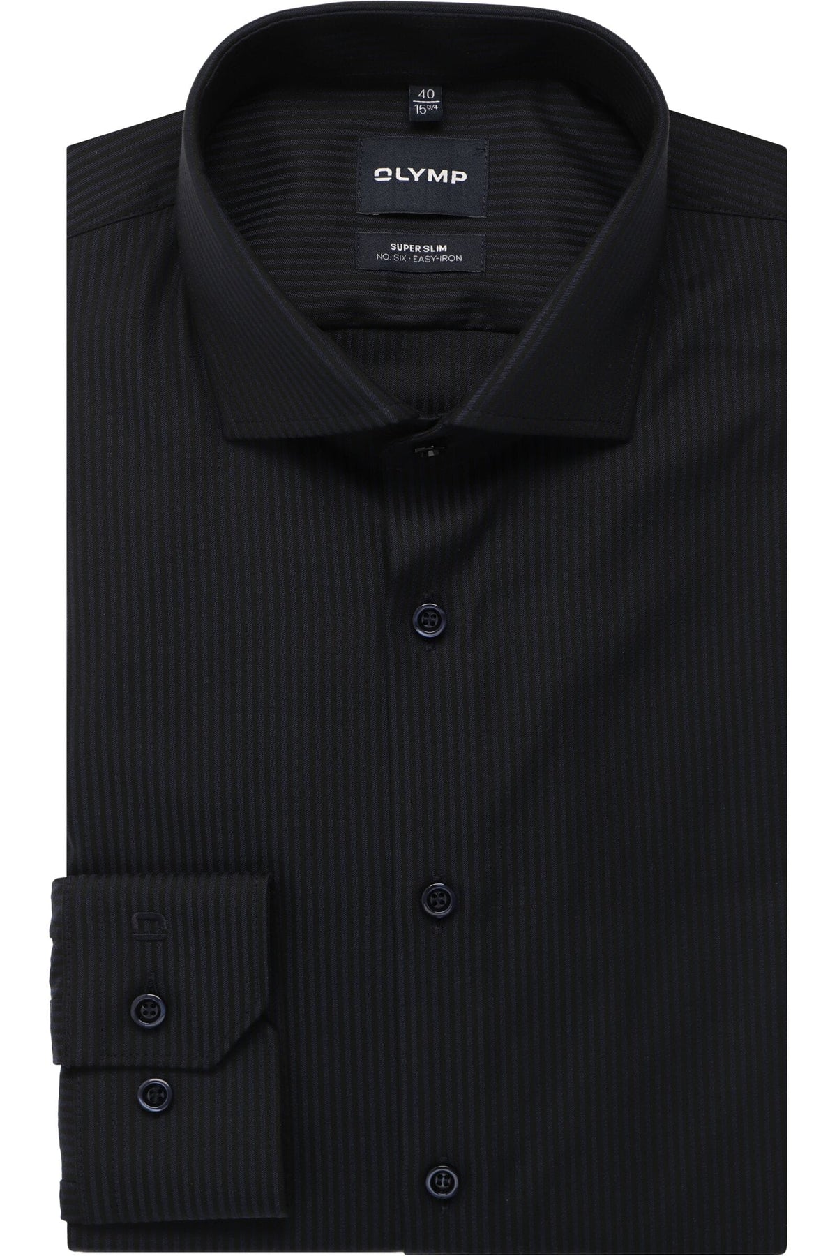 OLYMP No. Six Super Slim Hemd marine, Gestreift