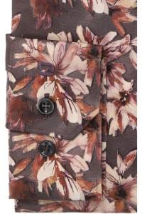 OLYMP No. Six Super Slim Hemd bordeaux, Bedruckt