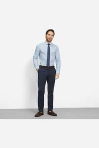 OLYMP No. Six Super Slim Hemd bleu, Bedruckt