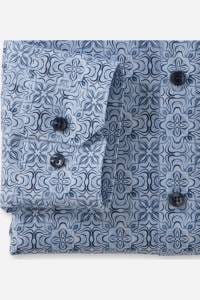 OLYMP No. Six Super Slim Hemd bleu, Bedruckt