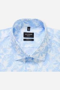 OLYMP No. Six Super Slim Hemd weiss, Bedruckt