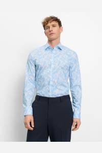 OLYMP No. Six Super Slim Hemd weiss, Bedruckt