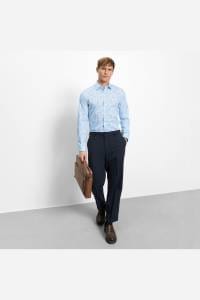 OLYMP No. Six Super Slim Hemd weiss, Bedruckt