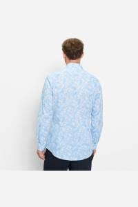 OLYMP No. Six Super Slim Hemd weiss, Bedruckt