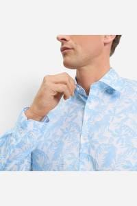 OLYMP No. Six Super Slim Hemd weiss, Bedruckt