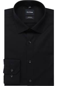 OLYMP No. Six Super Slim Hemd marine, Faux-uni
