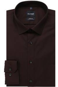 OLYMP No. Six Super Slim Hemd bordeaux, Faux-uni