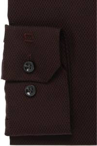 OLYMP No. Six Super Slim Hemd bordeaux, Faux-uni