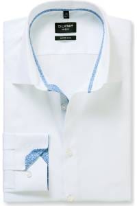 OLYMP No. Six Super Slim Hemd weiss, Faux-uni