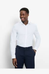 OLYMP No. Six Super Slim Hemd weiss, Faux-uni