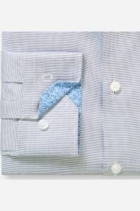 OLYMP No. Six Super Slim Hemd marine, Faux-uni