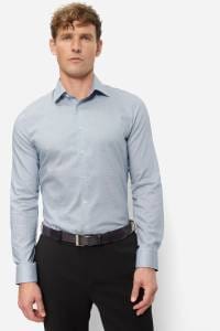 OLYMP No. Six Super Slim Hemd marine, Faux-uni