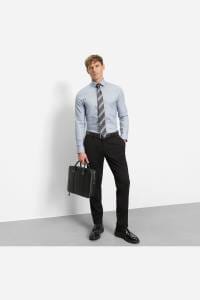 OLYMP No. Six Super Slim Hemd marine, Faux-uni