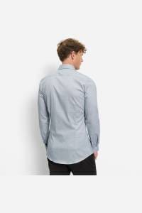 OLYMP No. Six Super Slim Hemd marine, Faux-uni