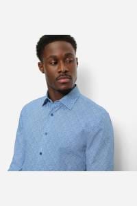 OLYMP No. Six Super Slim Hemd bleu, Bedruckt