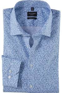 OLYMP No. Six Super Slim Hemd bleu, Bedruckt