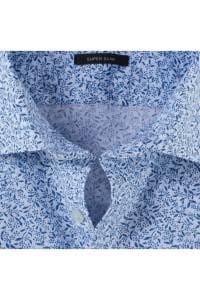 OLYMP No. Six Super Slim Hemd bleu, Bedruckt