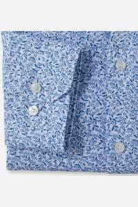 OLYMP No. Six Super Slim Hemd bleu, Bedruckt
