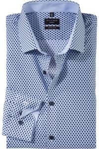OLYMP No. Six Super Slim Hemd bleu, Bedruckt