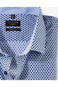 OLYMP No. Six Super Slim Hemd bleu, Bedruckt
