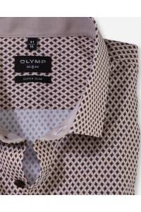 OLYMP No. Six Super Slim Hemd natur, Bedruckt