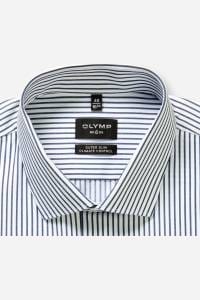 OLYMP No. Six Performance Climate Control Super Slim Hemd marine, Gestreift