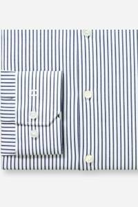 OLYMP No. Six Performance Climate Control Super Slim Hemd marine, Gestreift