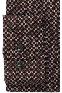 OLYMP No. Six Super Slim Hemd bordeaux, Bedruckt