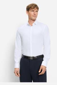 OLYMP No. Six Performance Climate Control Super Slim Hemd weiss, Einfarbig