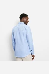 OLYMP No. Six Performance Climate Control Super Slim Hemd bleu, Einfarbig