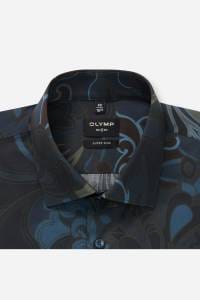 OLYMP No. Six Super Slim Hemd oliv, Bedruckt