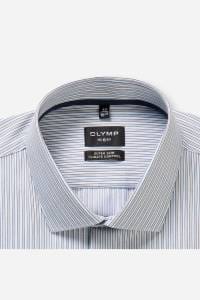 OLYMP No. Six Performance Climate Control Super Slim Hemd blau, Gestreift