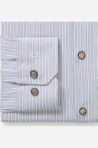 OLYMP No. Six Performance Climate Control Super Slim Hemd blau, Gestreift
