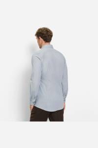 OLYMP No. Six Performance Climate Control Super Slim Hemd blau, Gestreift