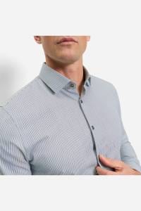 OLYMP No. Six Performance Climate Control Super Slim Hemd blau, Gestreift