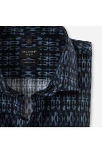 OLYMP No. Six Super Slim Hemd marine, Bedruckt