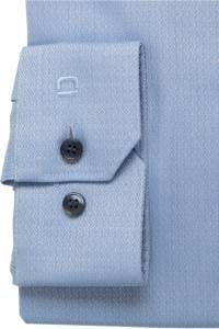 OLYMP No. Six Super Slim Hemd bleu, Faux-uni