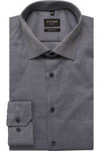 OLYMP No. Six Super Slim Hemd marine, Einfarbig